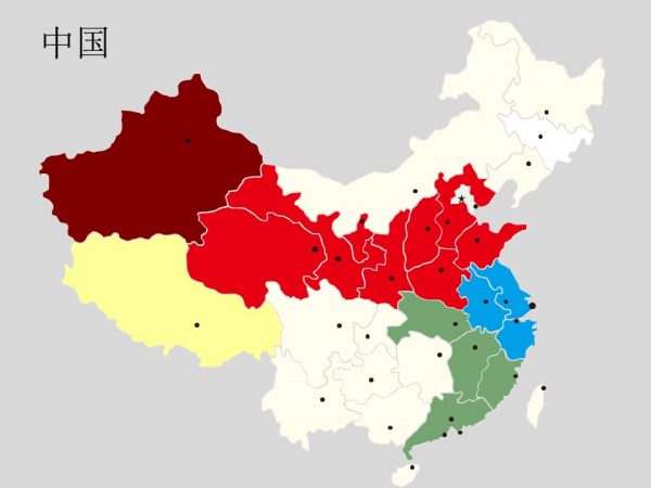 中国各省市地图轮廓矢量图