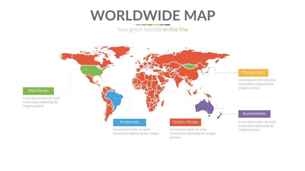 世界地图矢量图
