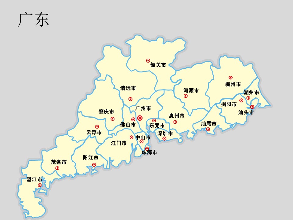 中国各省市地图轮廓矢量图