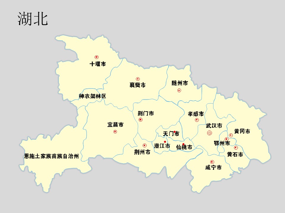中国各省市地图轮廓矢量图