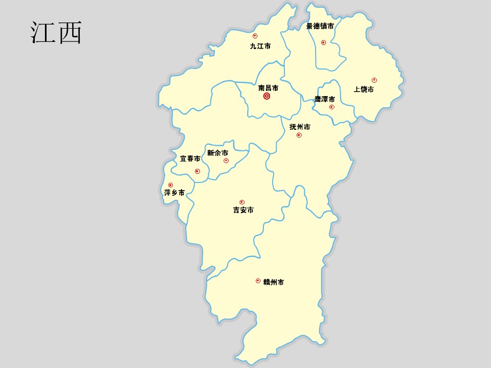 中国各省市地图轮廓矢量图