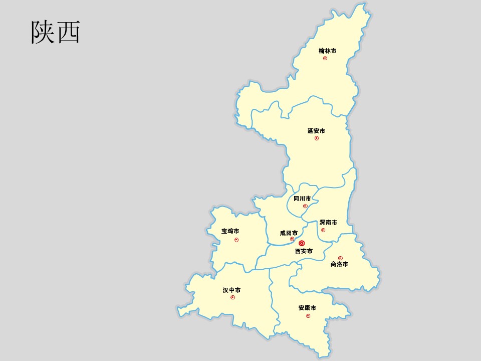 中国各省市地图轮廓矢量图
