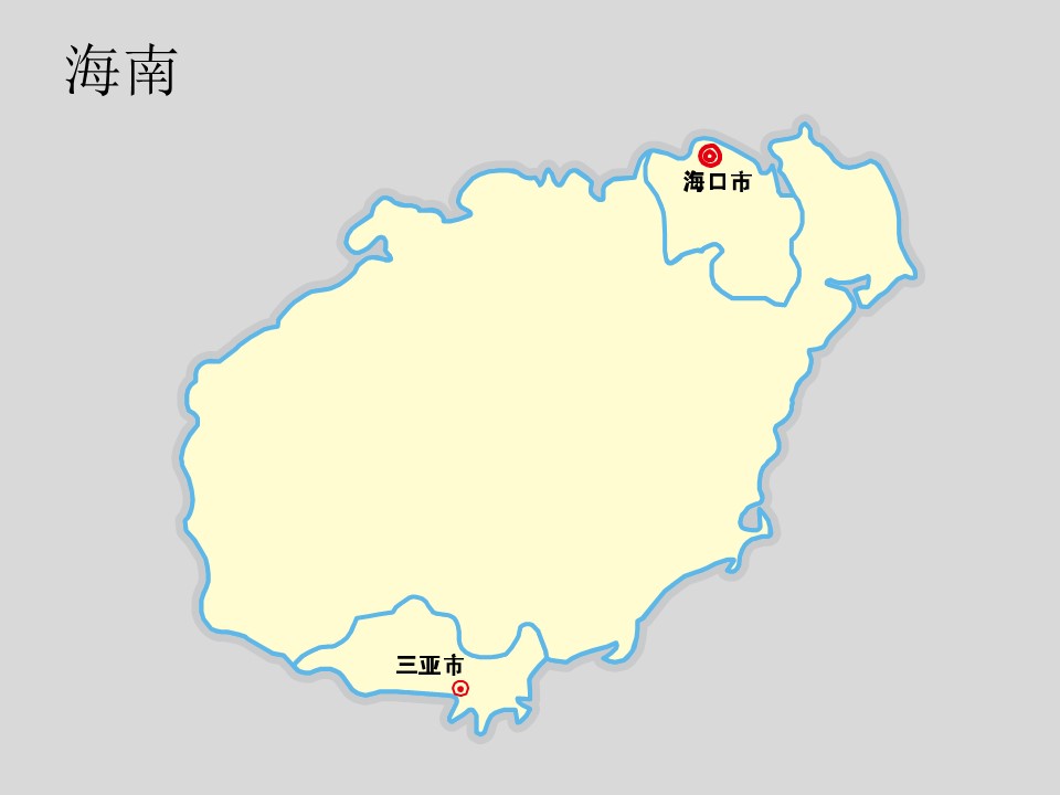 中国各省市地图轮廓矢量图