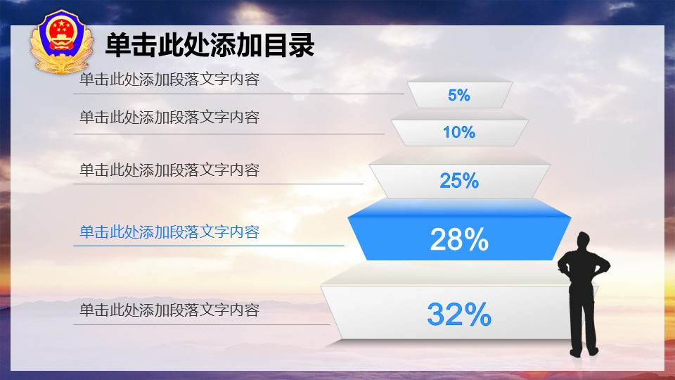 公安警察机关报告PPT模板