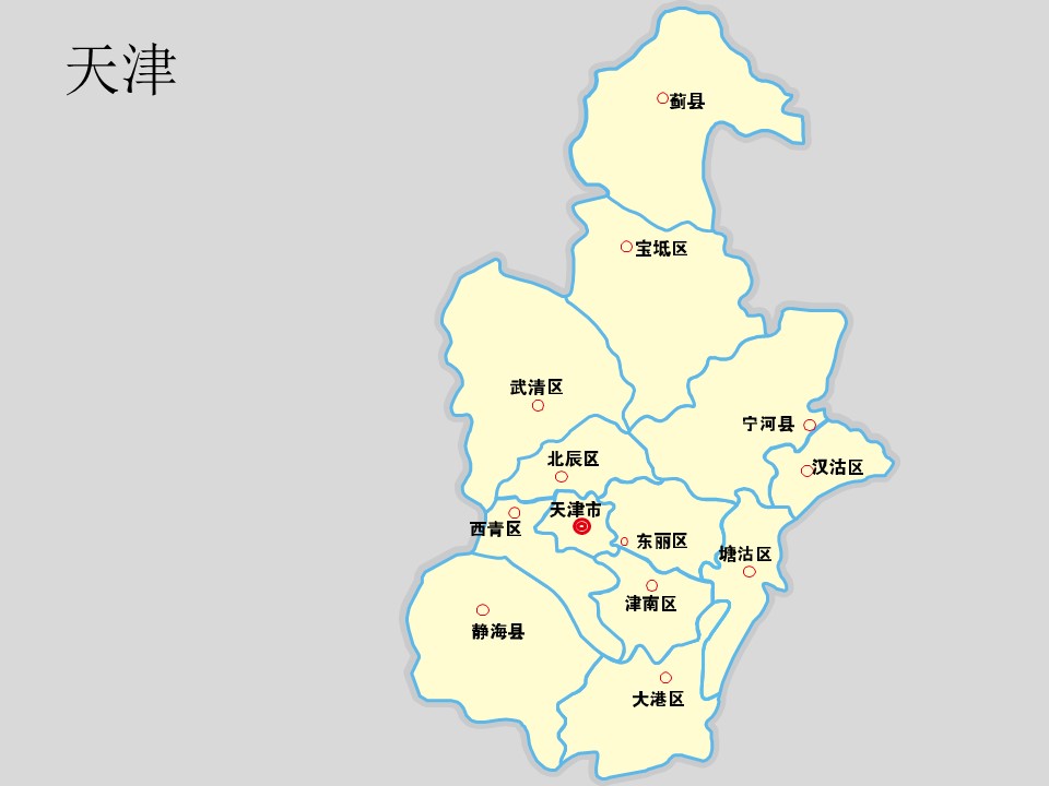 中国各省市地图轮廓矢量图