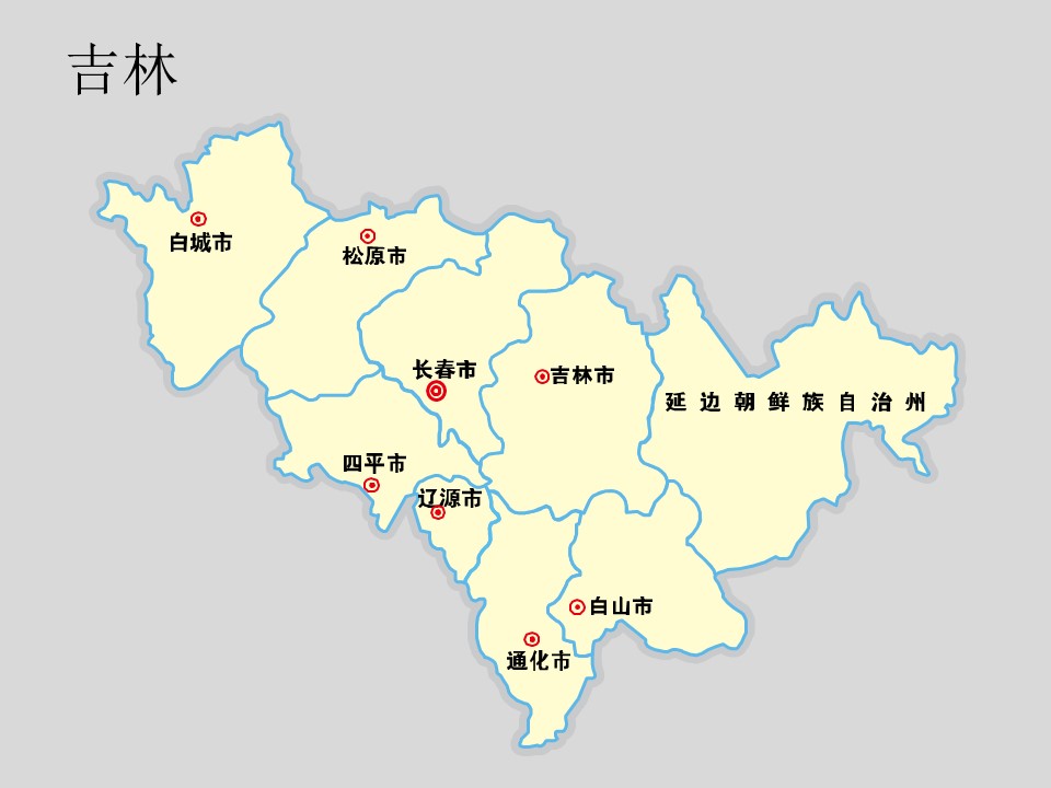 中国各省市地图轮廓矢量图
