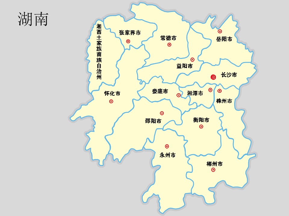 中国各省市地图轮廓矢量图