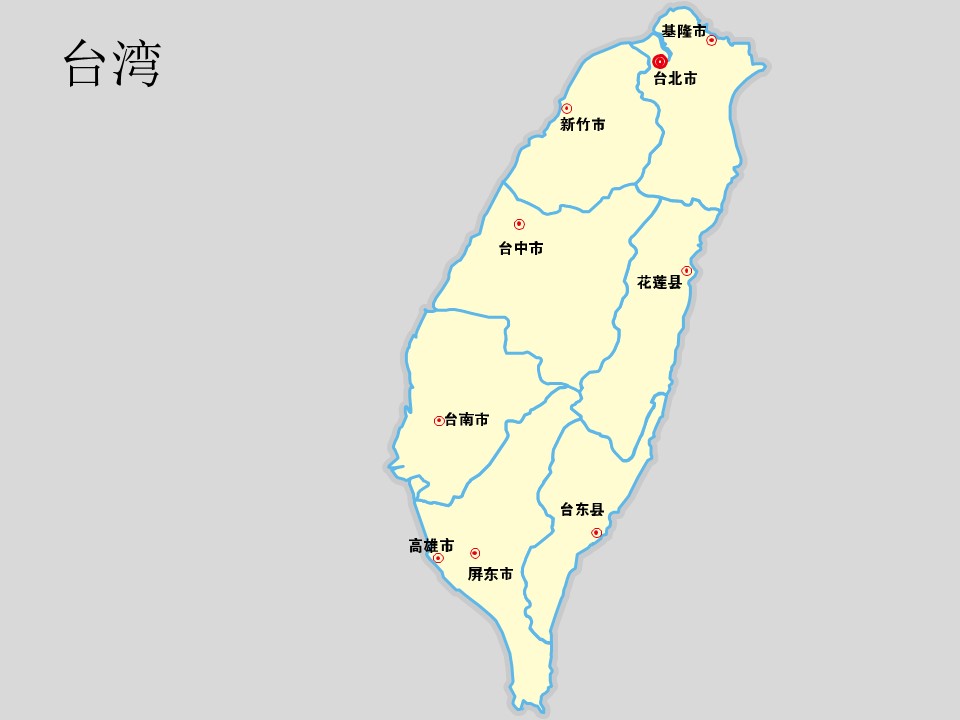 中国各省市地图轮廓矢量图
