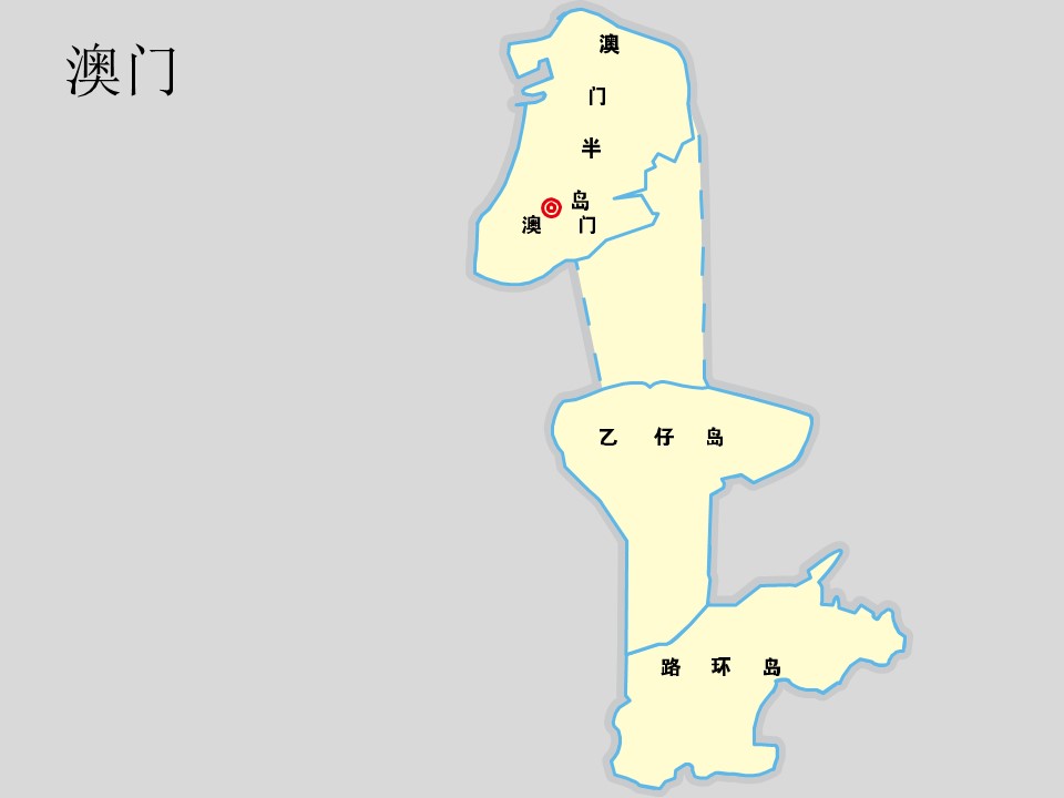 中国各省市地图轮廓矢量图