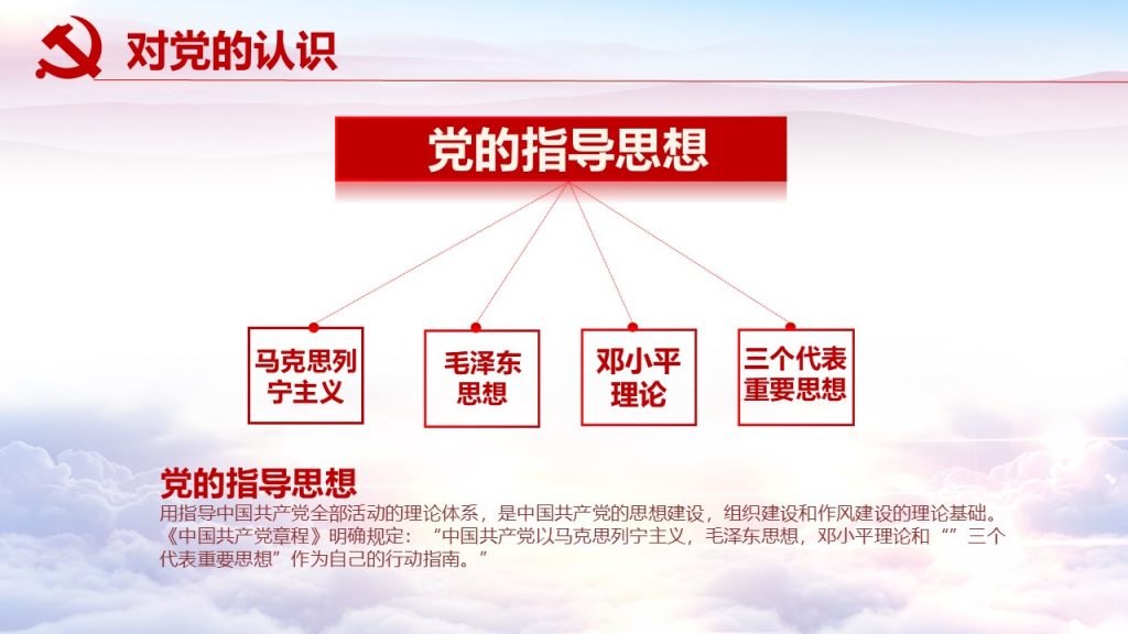 入党答辩PPT模板