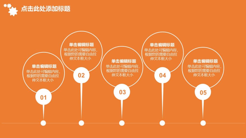 橙色调通用型管理汇报PPT模板
