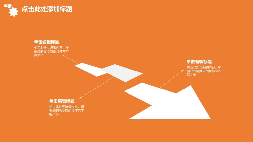 橙色调通用型管理汇报PPT模板