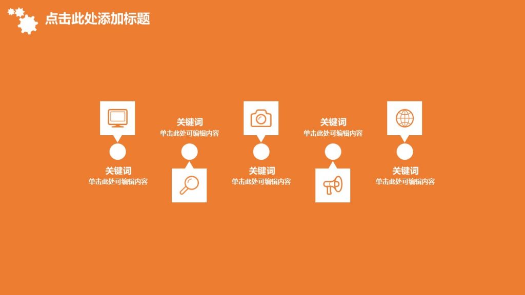 橙色调通用型管理汇报PPT模板