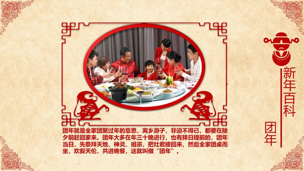 超精美喜庆新年春节PPT模板