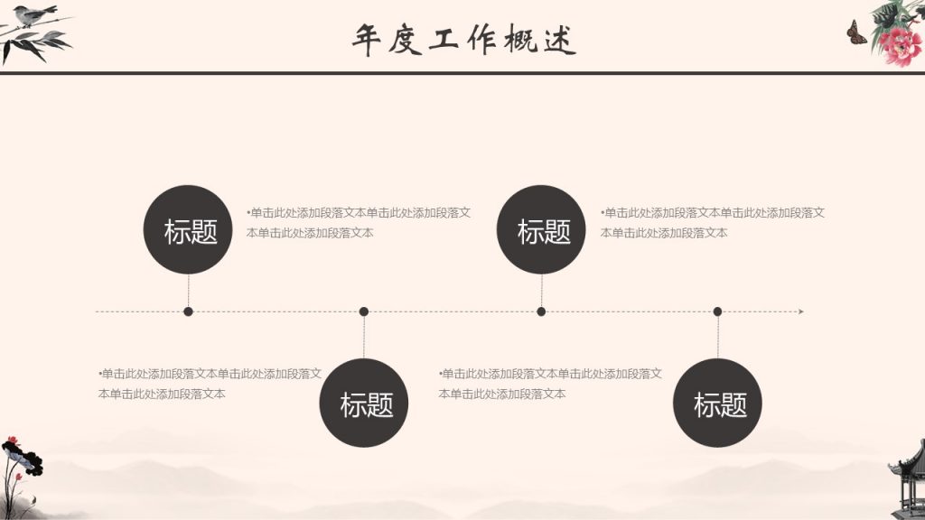 古典水墨风格工作汇报模板