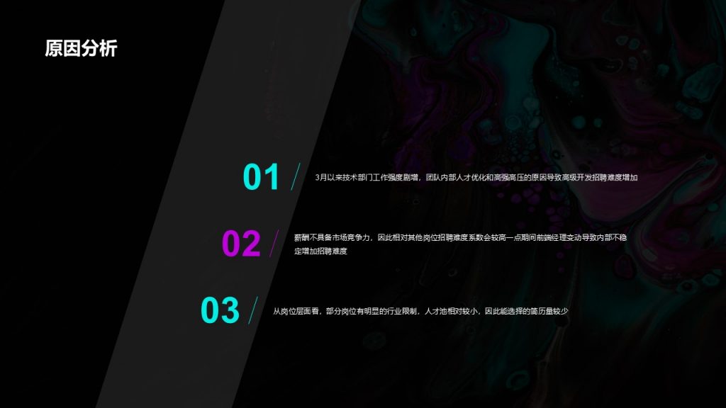 酷黑艺术风年终工作总结PPT模板