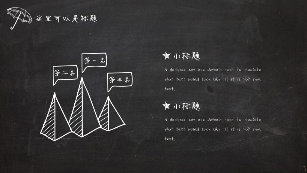 手绘英伦风黑板