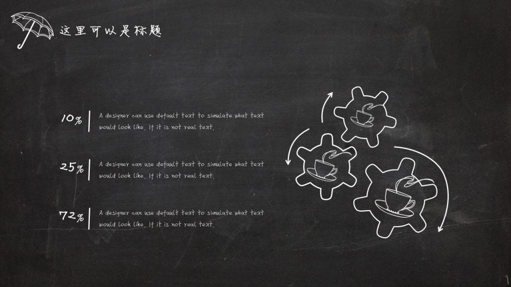 手绘英伦风黑板