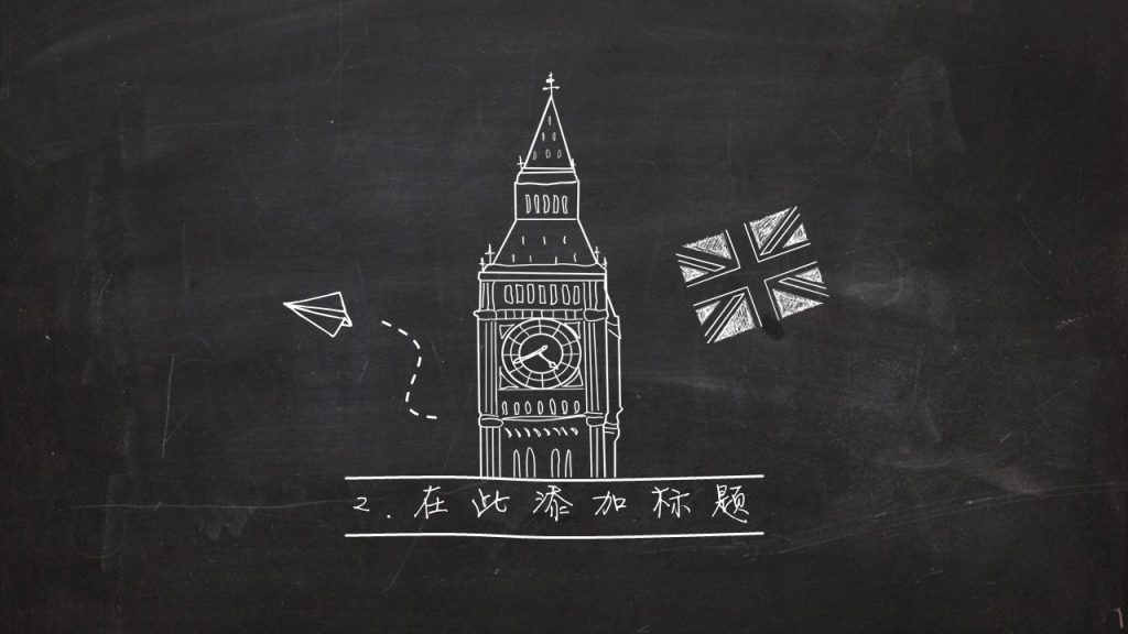 手绘英伦风黑板