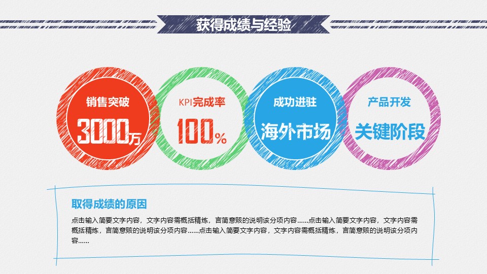 彩绘风格多彩色调高级质感PPT模板